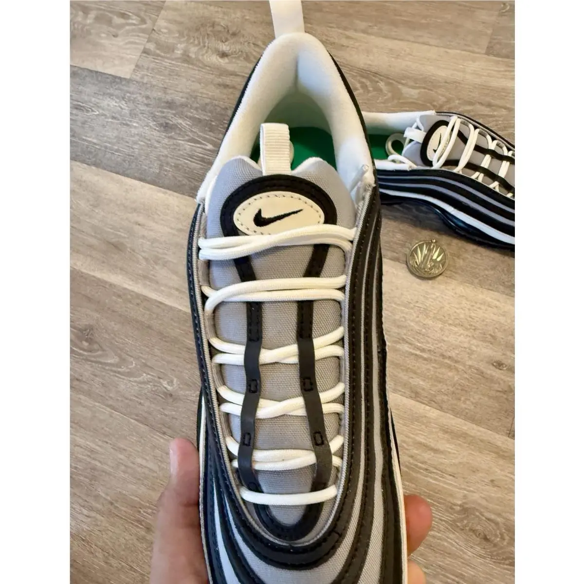 Nike shoes - Nike Air Max 97 - Air Max - FN6743-900 - Black / Canvas Grey / Sail (UPC: 00196970159296) 6