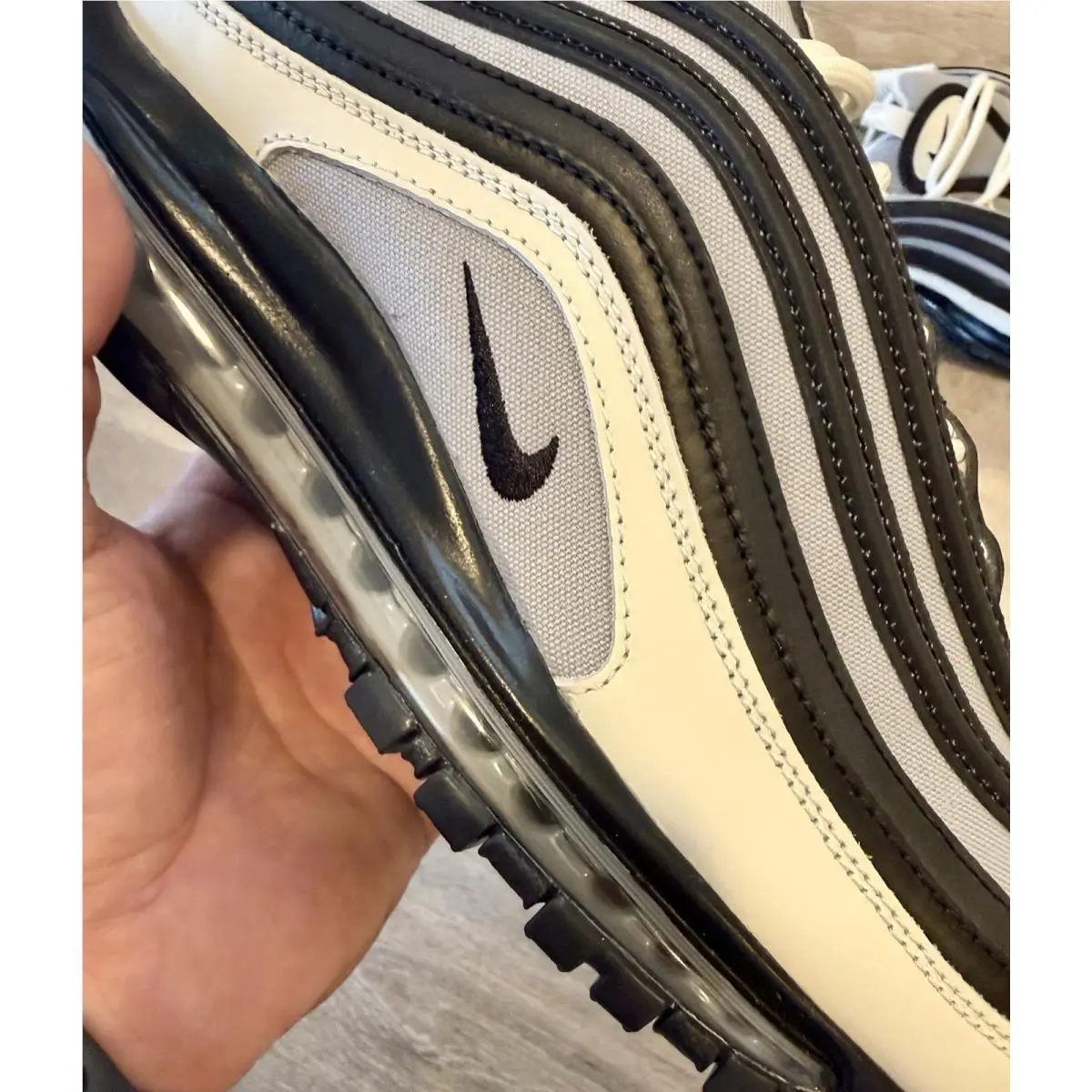 Nike shoes - Nike Air Max 97 - Air Max - FN6743-900 - Black / Canvas Grey / Sail (UPC: 00196970159296) 7