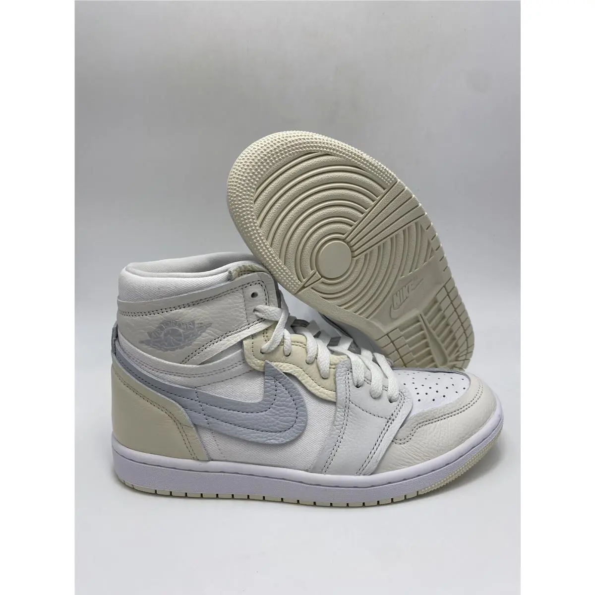 Nike Wmns Air Jordan 1 MM High White Platinum Sail FB9891 100 Wmns Sz 10.5