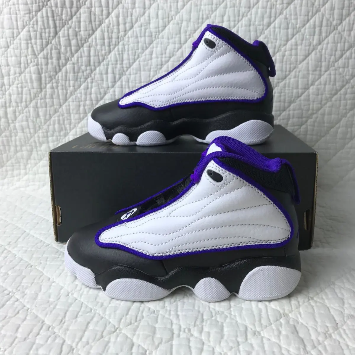 Nike shoes - Jordan Pro - Pro - DC7909-150 - White/Electro Purple-Black 1