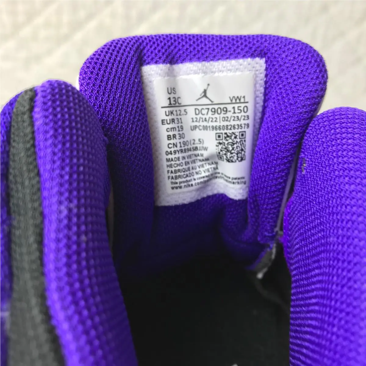 Nike shoes - Jordan Pro - Pro - DC7909-150 - White/Electro Purple-Black 10