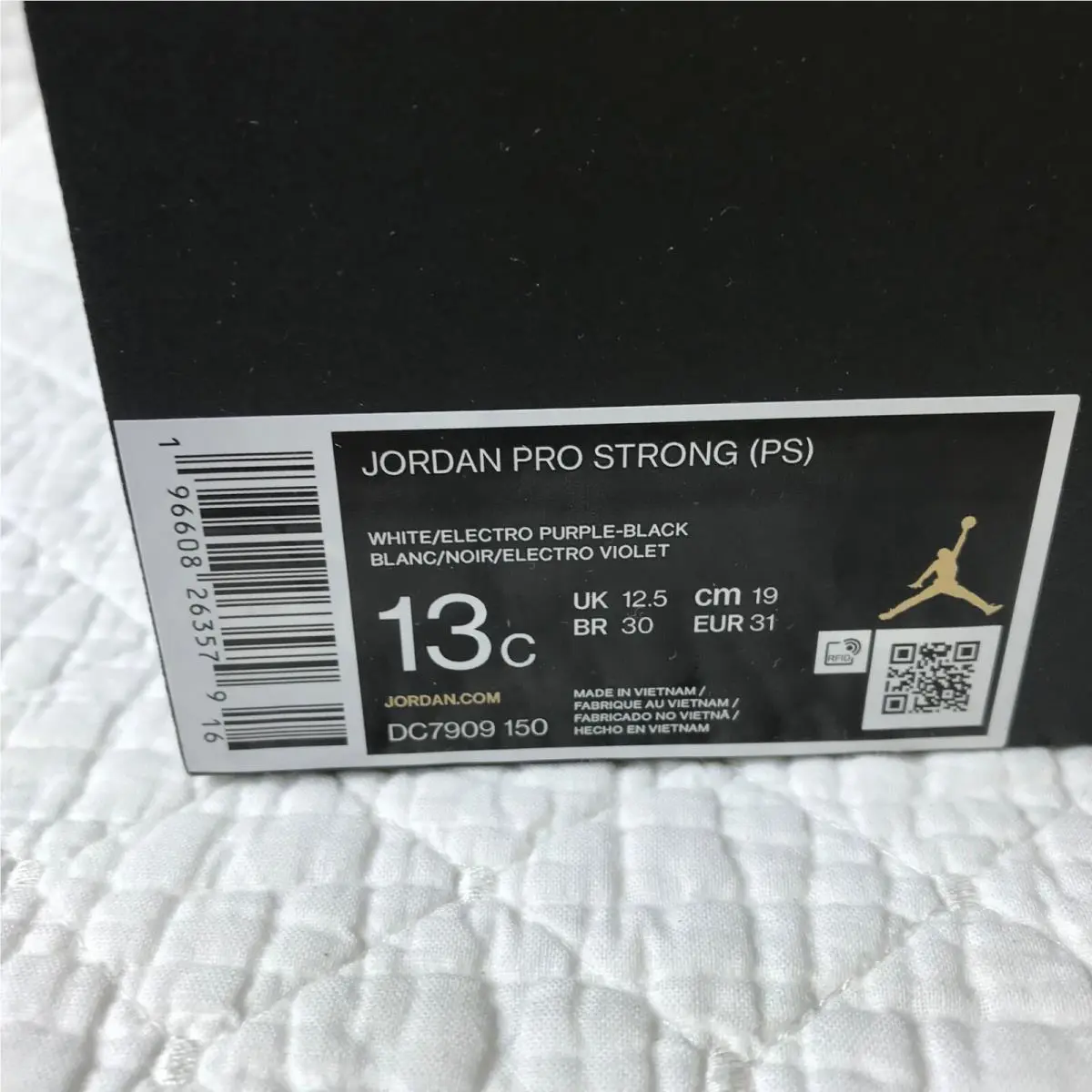 Nike shoes - Jordan Pro - Pro - DC7909-150 - White/Electro Purple-Black 11