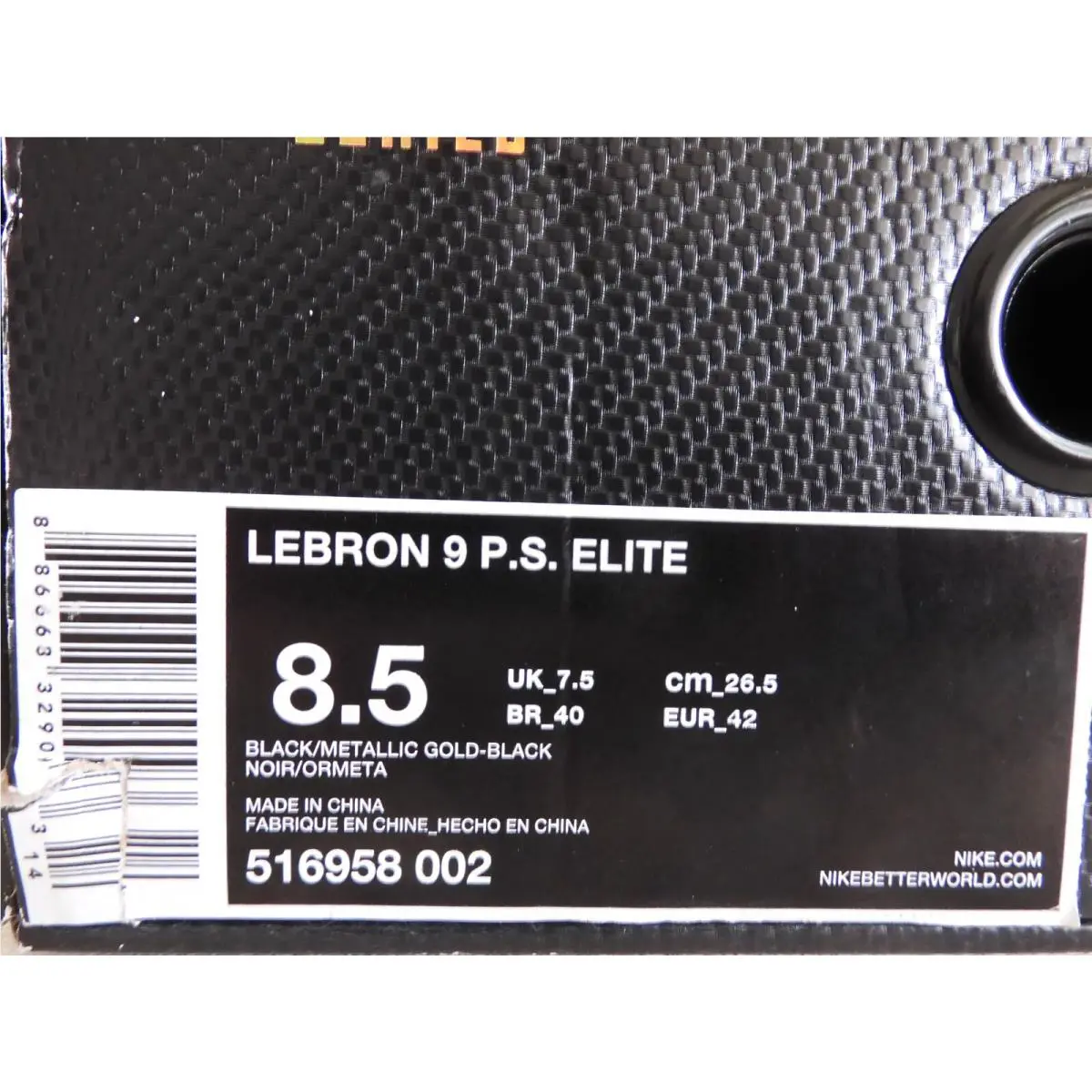 Nike shoes - Nike LeBron 9 - LeBron - 516958-002 - Black (UPC: 886668329093) 3