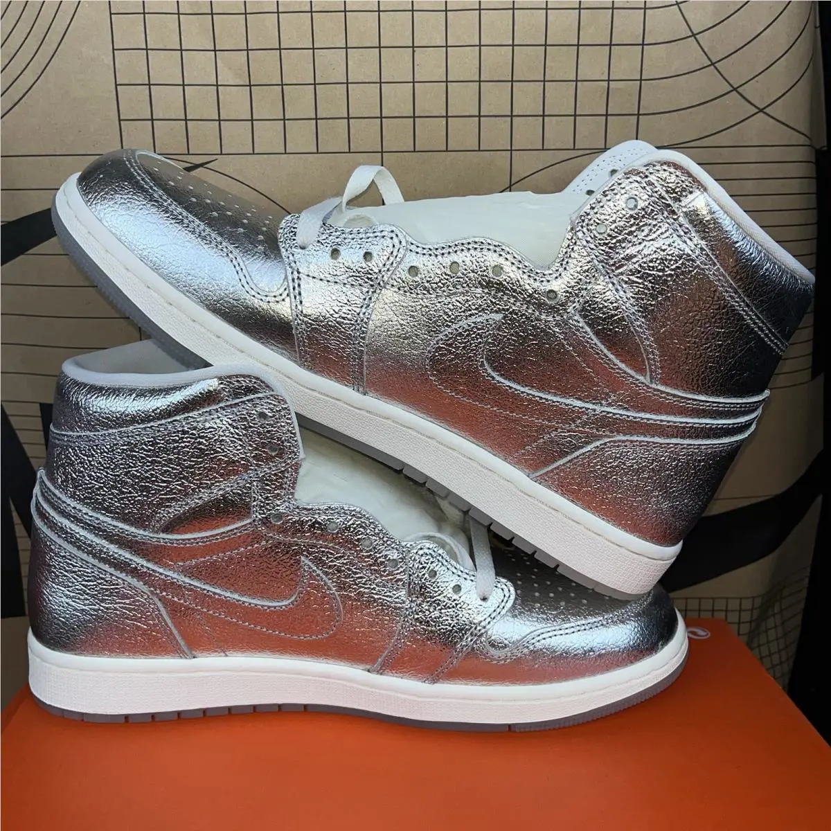 Nike shoes - Nike Air Jordan 1 - Air - FN7429 001 - Silver 0