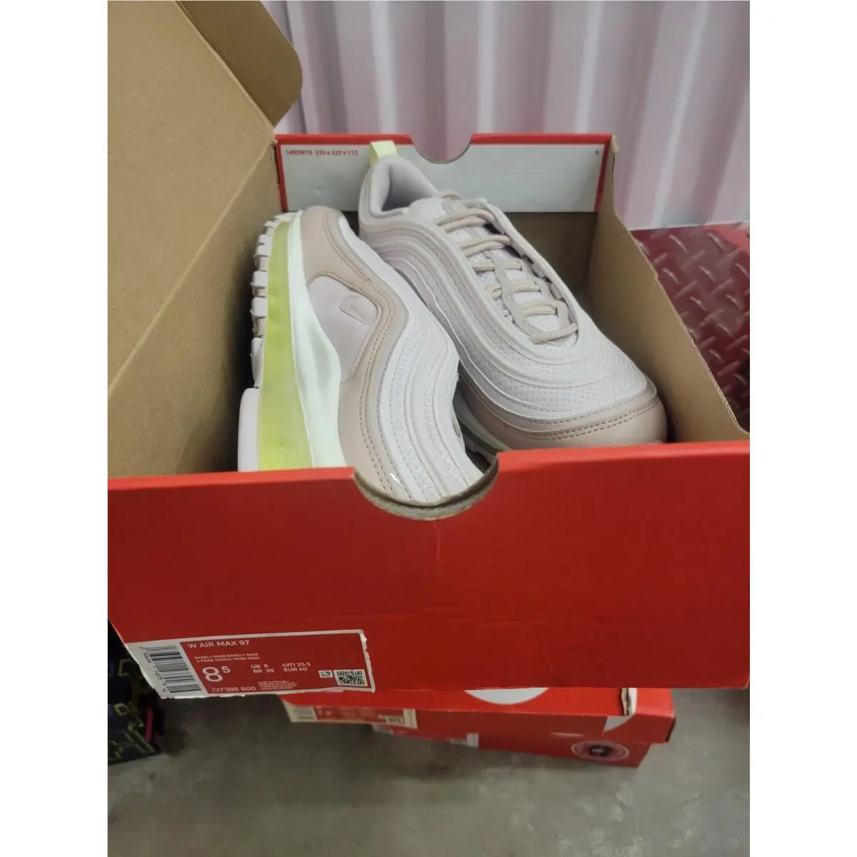 Nike shoes - Nike Air Max 97 - Air Max - CI7388600 - Pink, Manufacturer: Barely Volt, Fossil Stone, Barely Rose 4