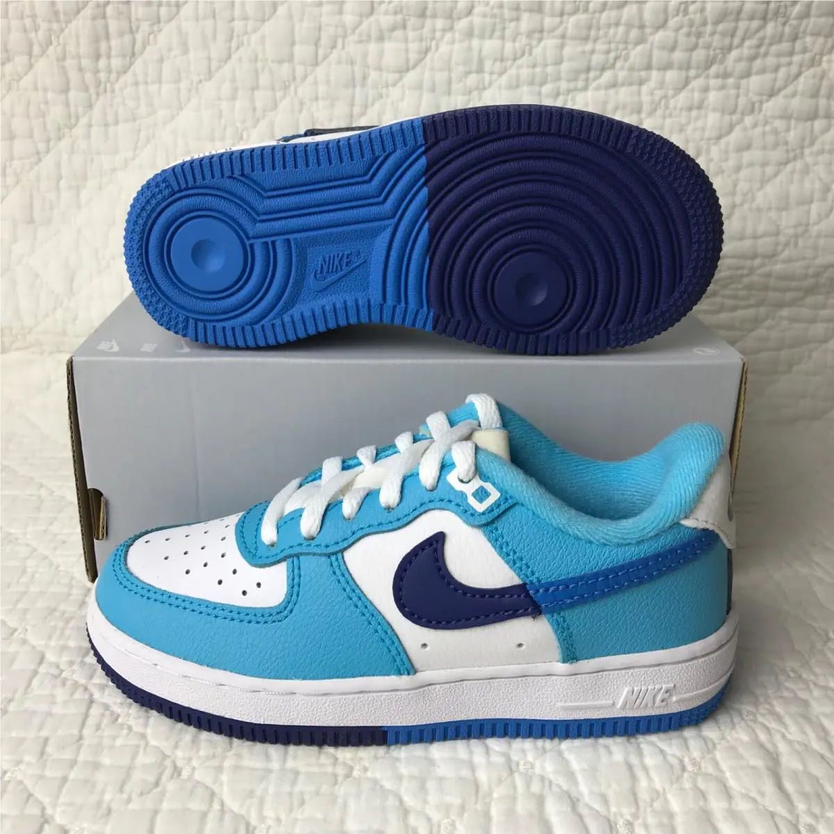 Nike shoes - Nike Force 1 - Force - White/Photo Blue 2