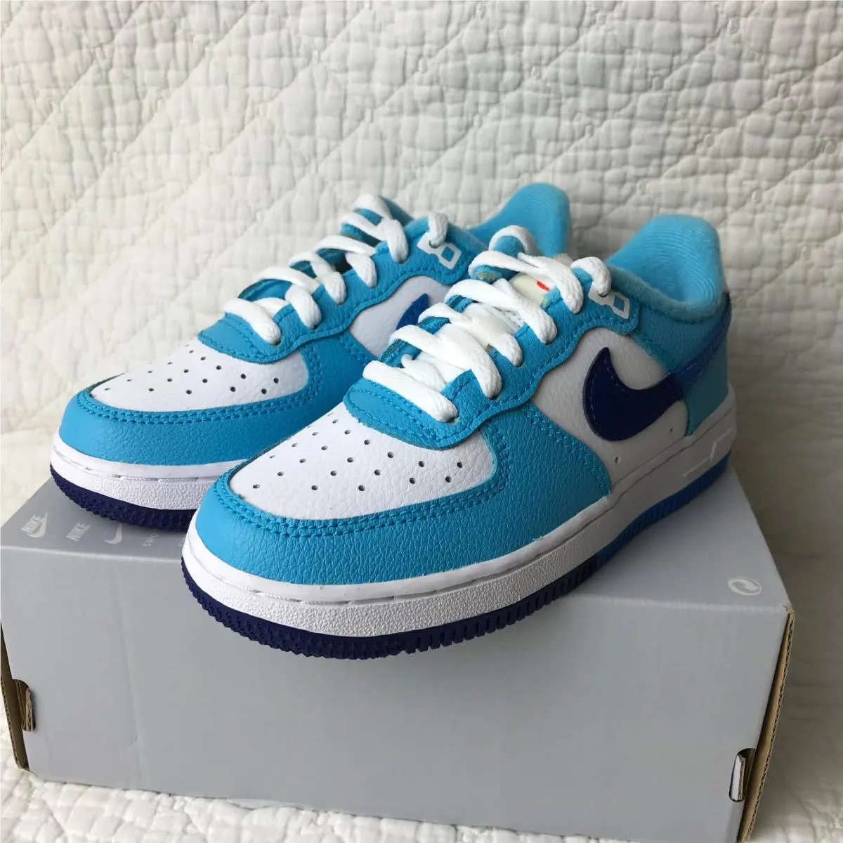 Nike shoes - Nike Force 1 - Force - White/Photo Blue 5