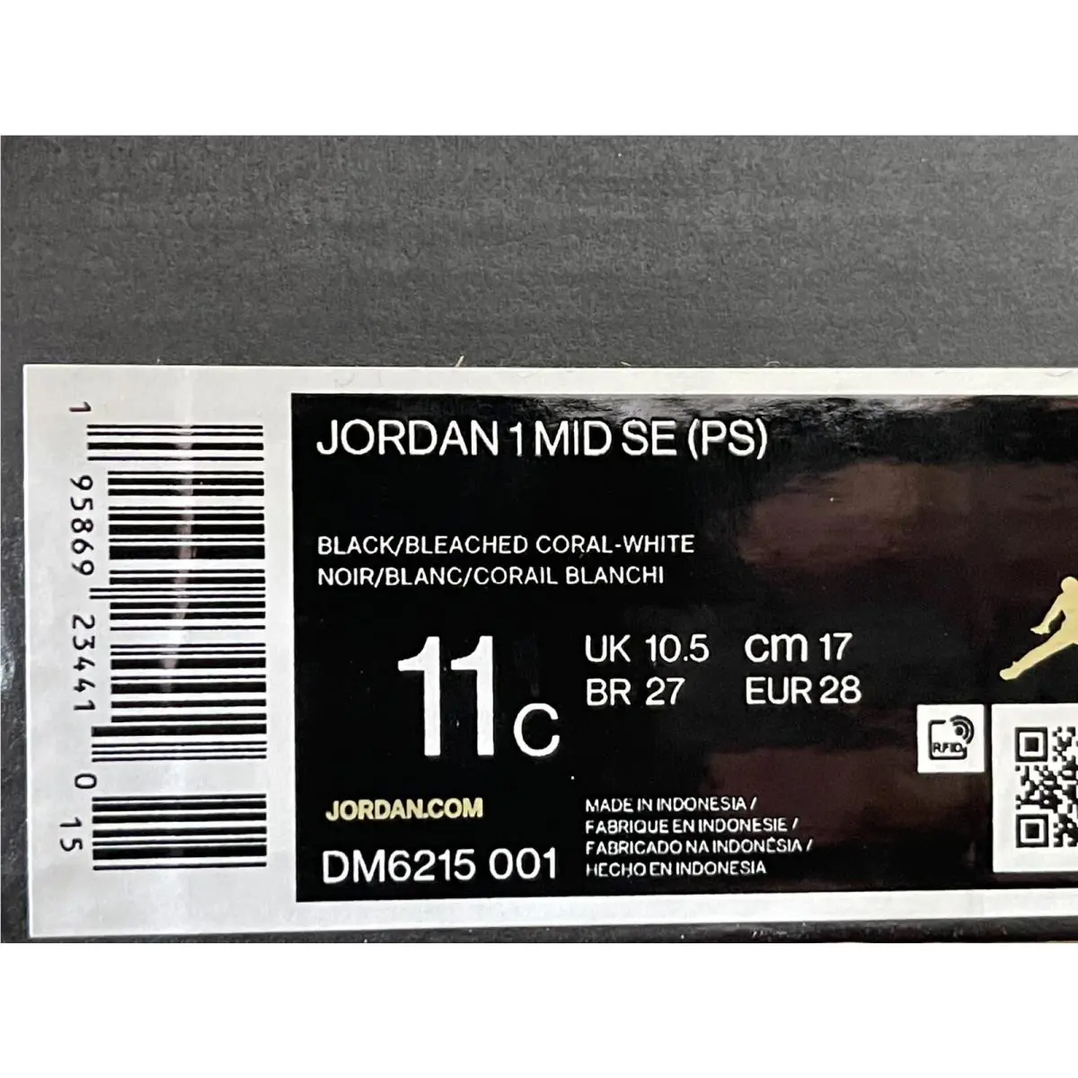 Nike shoes - Jordan 1 Mid SE - Mid - DM6215-001 - Black (UPC: 0195869234410) 5