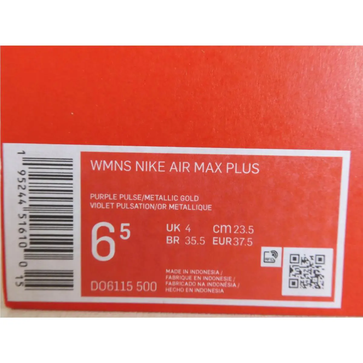 Nike shoes - Nike Air Max Plus - Air Max Plus - DO6115-500 - Purple (UPC: 195244516094) 4