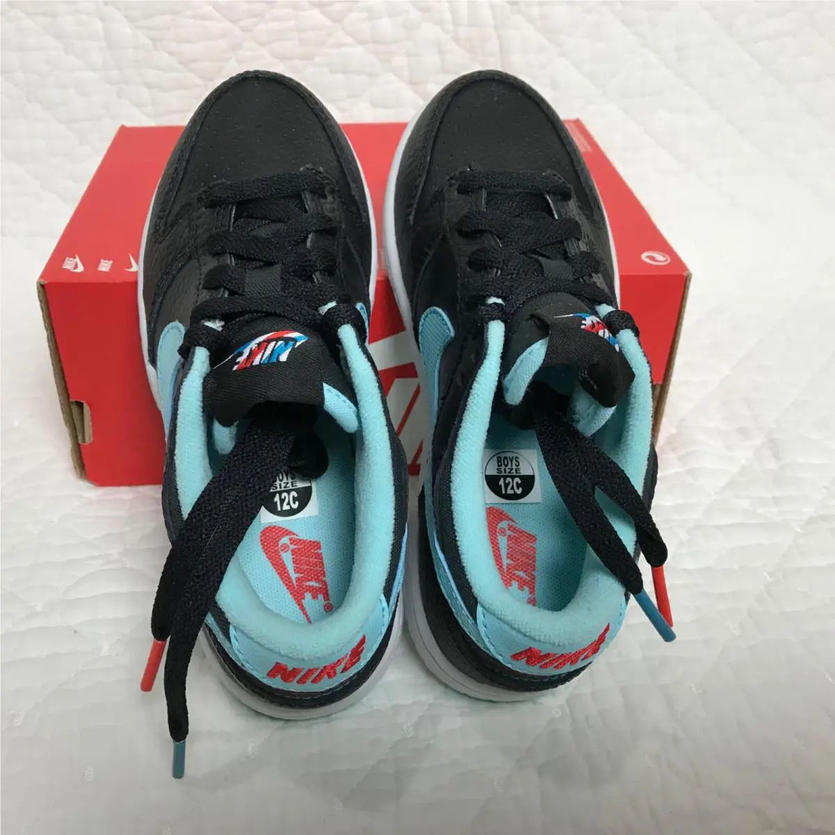Nike shoes - Nike Dunk - Dunk - Black/Copa-white-Chile red 5