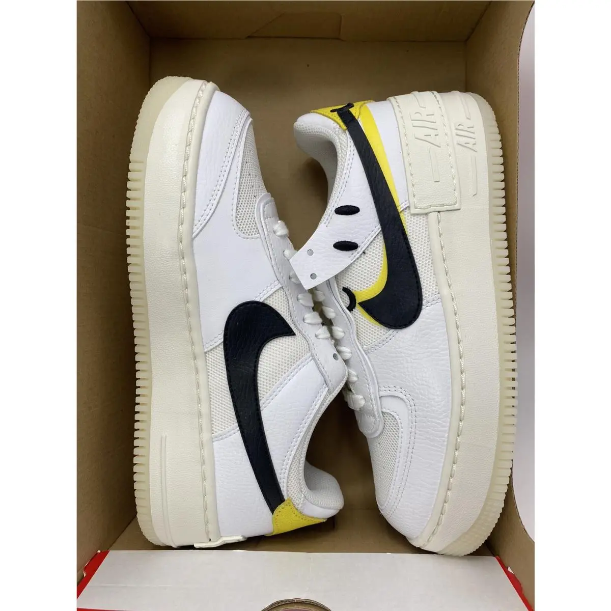 Nike shoes - Nike Air Force 1 - Air Force - DO5872 100 - White/Black-Yellow Strike (UPC: 195244543434) 5