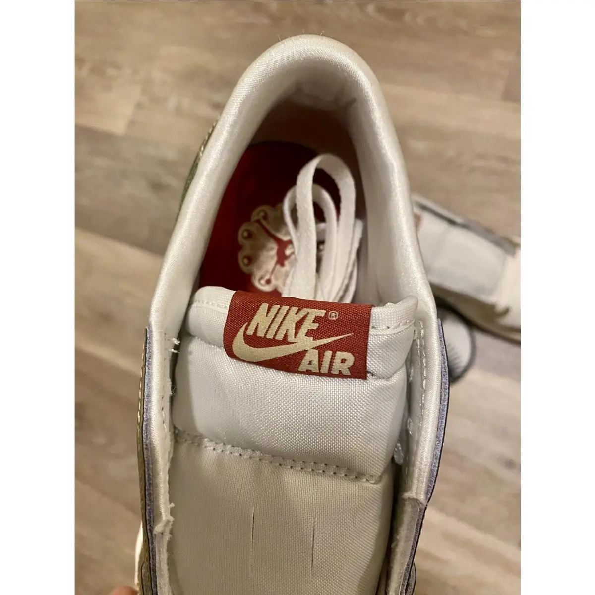Nike shoes - Air Jordan 1 Low OG - FQ6593-100 - Sail/Oil Green/Metallic Gold Grain/Saturn Gold/Cedar (UPC: 196977555282) 6