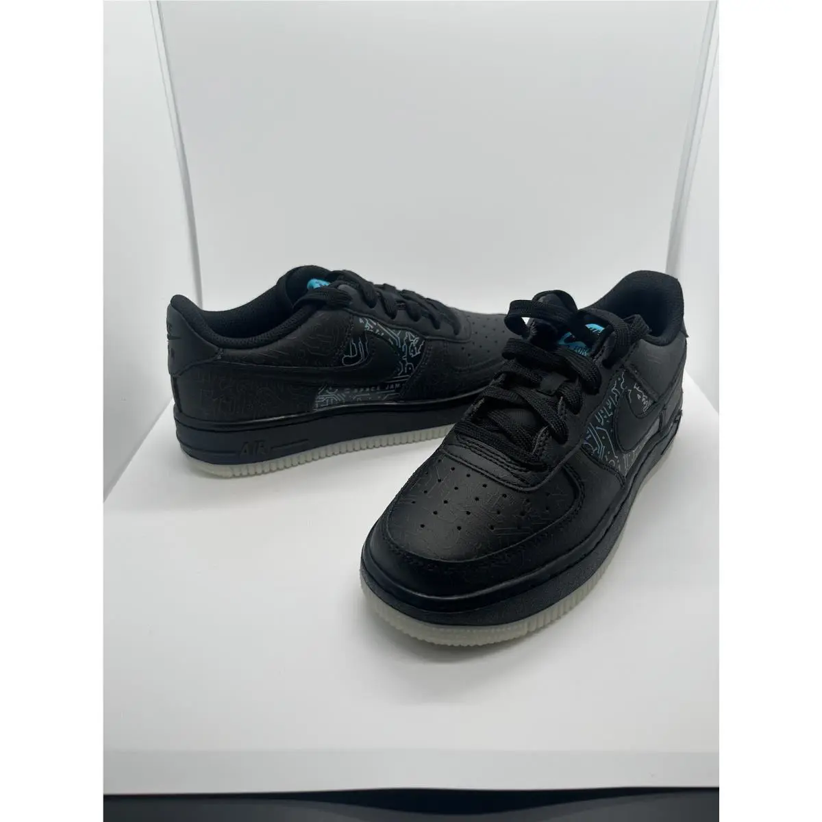 Nike shoes - Nike Air Force 1 `06 - DN1434 001 - Black/Black-Lt Blue Fury 0