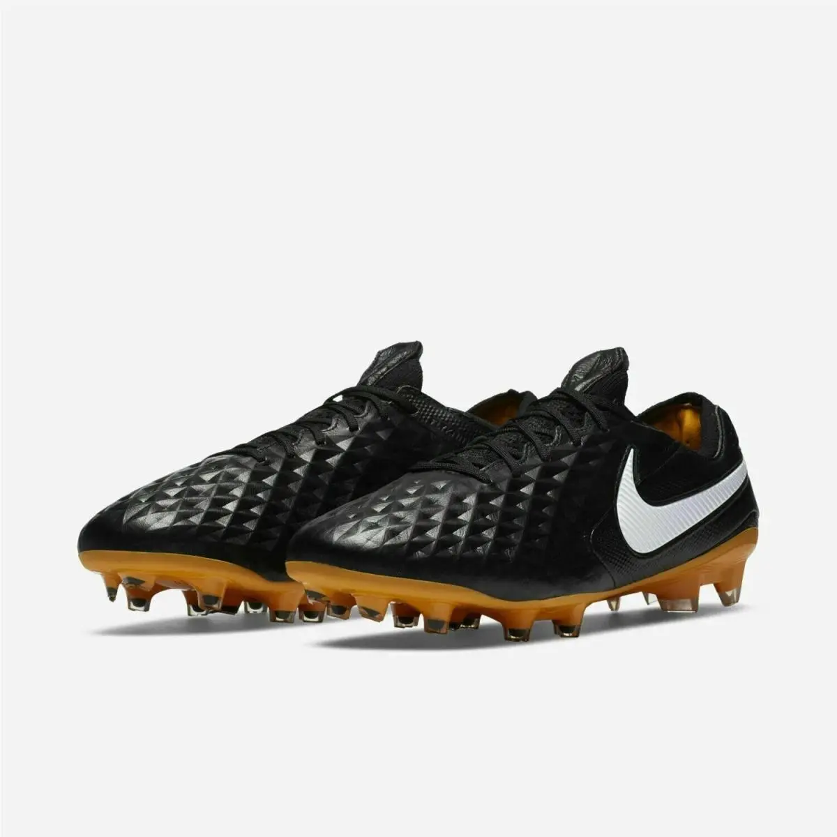 Nike Legend 8 Elite TC FG Mens Sz 7.5 Black/white Soccer Cleats CV3141-017