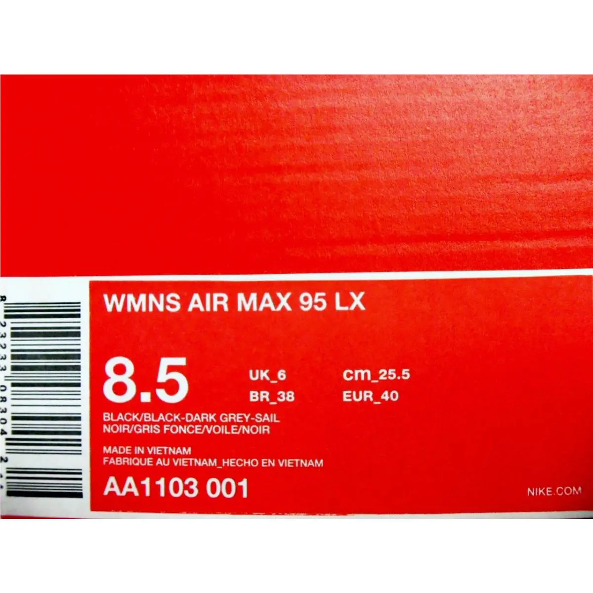Nike shoes - Nike Air Max 95 LX - AA1103-001 - Black (UPC: 823233083042) 3