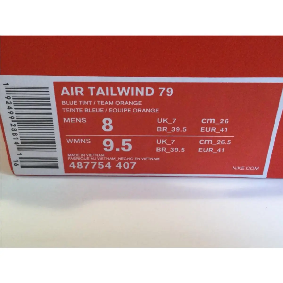Nike shoes - Nike Air Tailwind 79 - Air Tailwind - blue tint/team orange 0