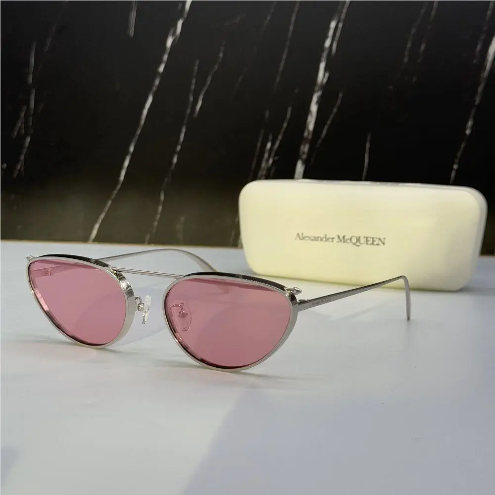 AM0424S 003 Alexander Mcqueen Pink Woman Sunglasses