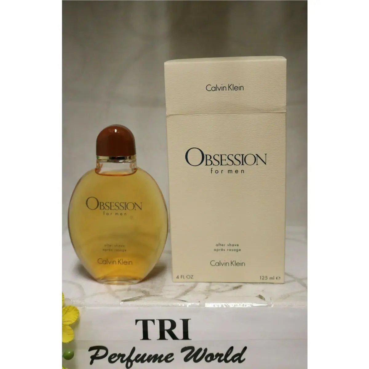 Obsession For Men Calvin Klein Unilever After Shave Splash 4 Fl.oz Rare