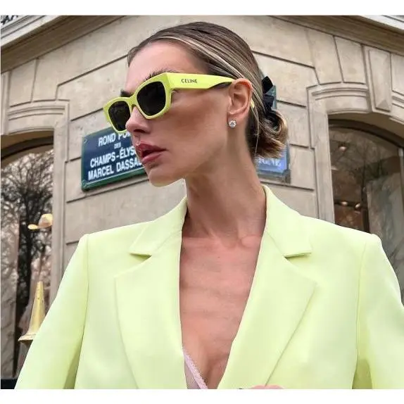CL40197U 93A Women`s Cat Eye Sunglasses by Celine
