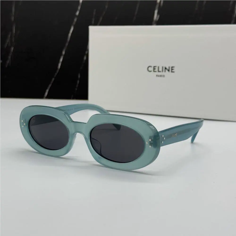 Celine CL40276U 93N Green Oval Women Celine Sunglasses