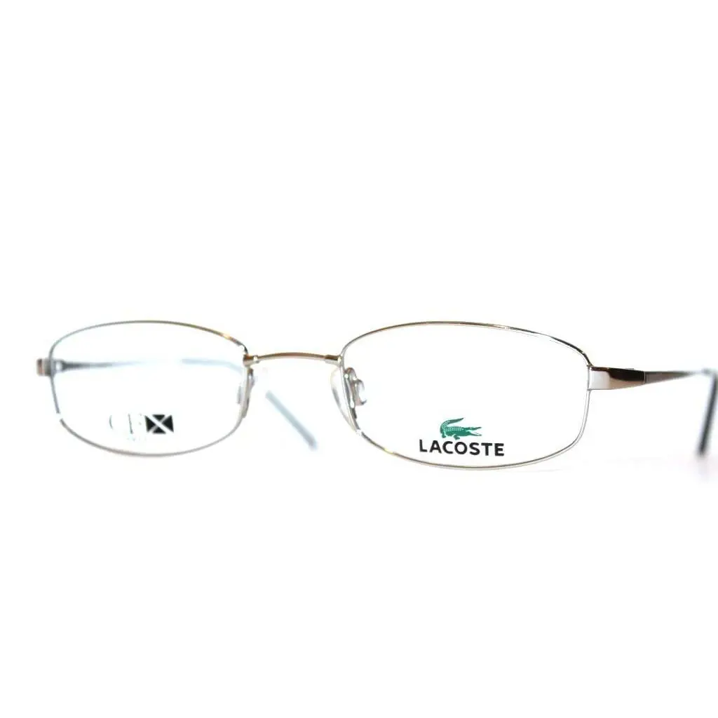 Titanium Lacoste LA12202 SI Silver Flexible Eyeglasses 47-19-135 Japan