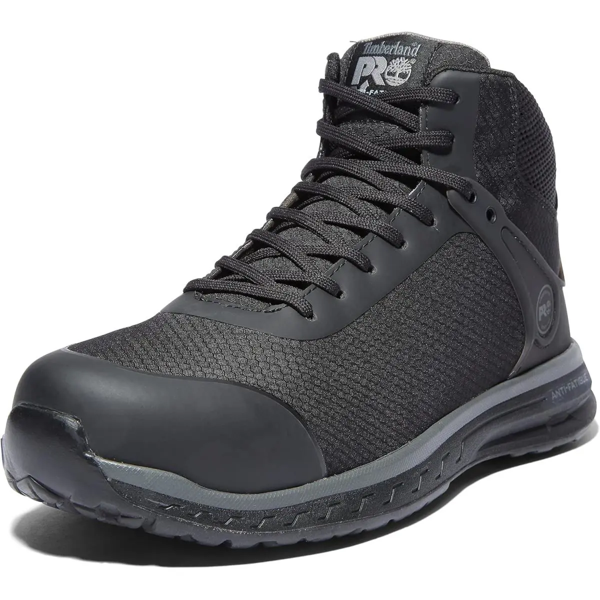Timberland Pro Mens Drivetrain Mid Composite Safety Toe Static - Black-2024 New