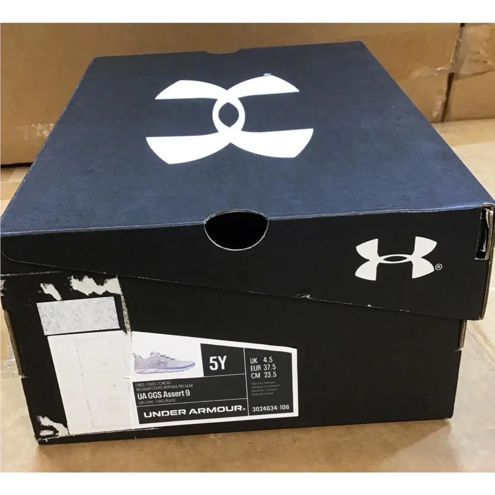 Under Armour shoes - Under Armour UA GGS Assert 9 - 3024634-106 3024634 - Gray 5