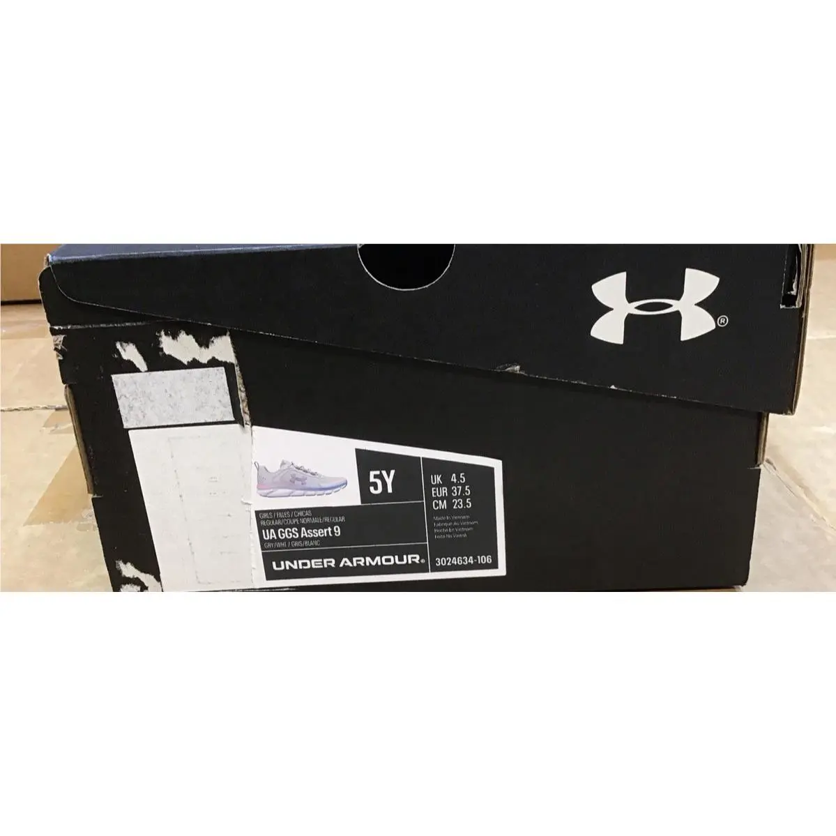 Under Armour shoes - Under Armour UA GGS Assert 9 - 3024634-106 3024634 - Gray 6