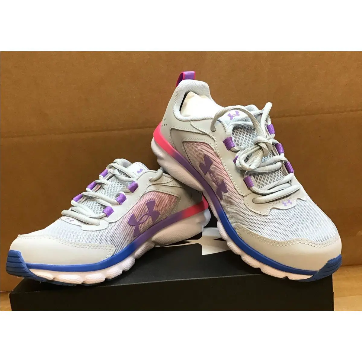 Under Armour shoes - Under Armour UA GGS Assert 9 - 3024634-106 3024634 - Gray 8