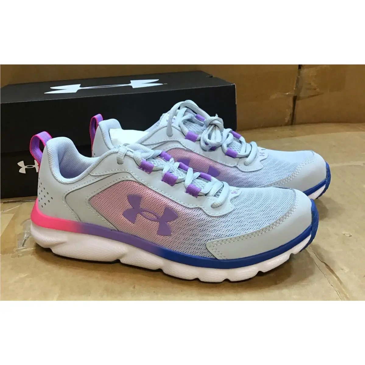 Under Armour shoes - Under Armour UA GGS Assert 9 - 3024634-106 3024634 - Gray 10