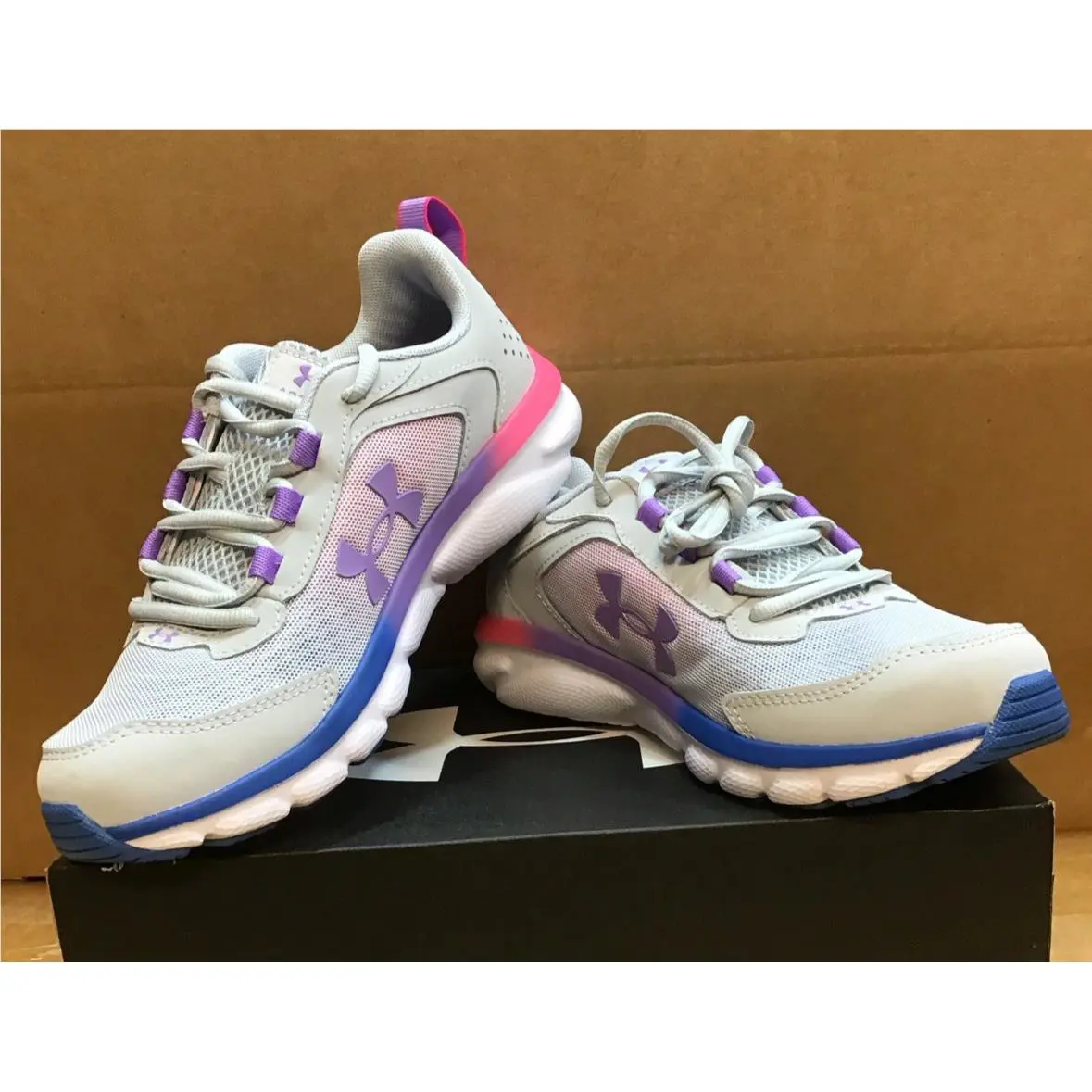 Under Armour shoes - Under Armour UA GGS Assert 9 - 3024634-106 3024634 - Gray 7