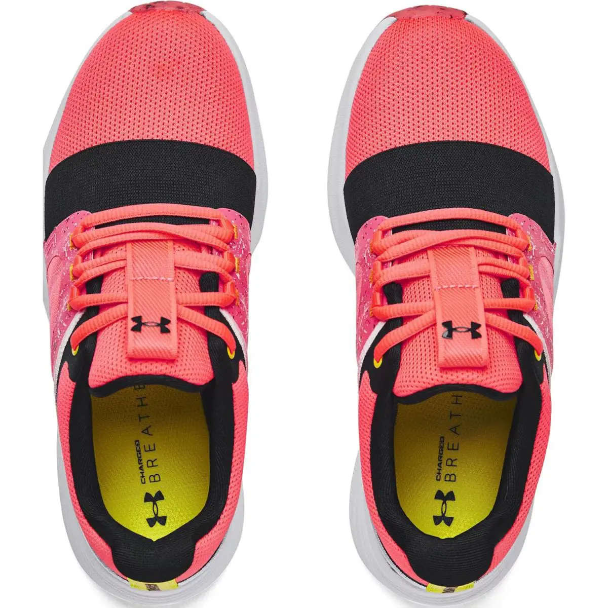 Under Armour shoes - UA Charged Breathe Bliss Paint Splatter Sportstyle - 3024168 601 - Pink/White (UPC: 195251675746) 2