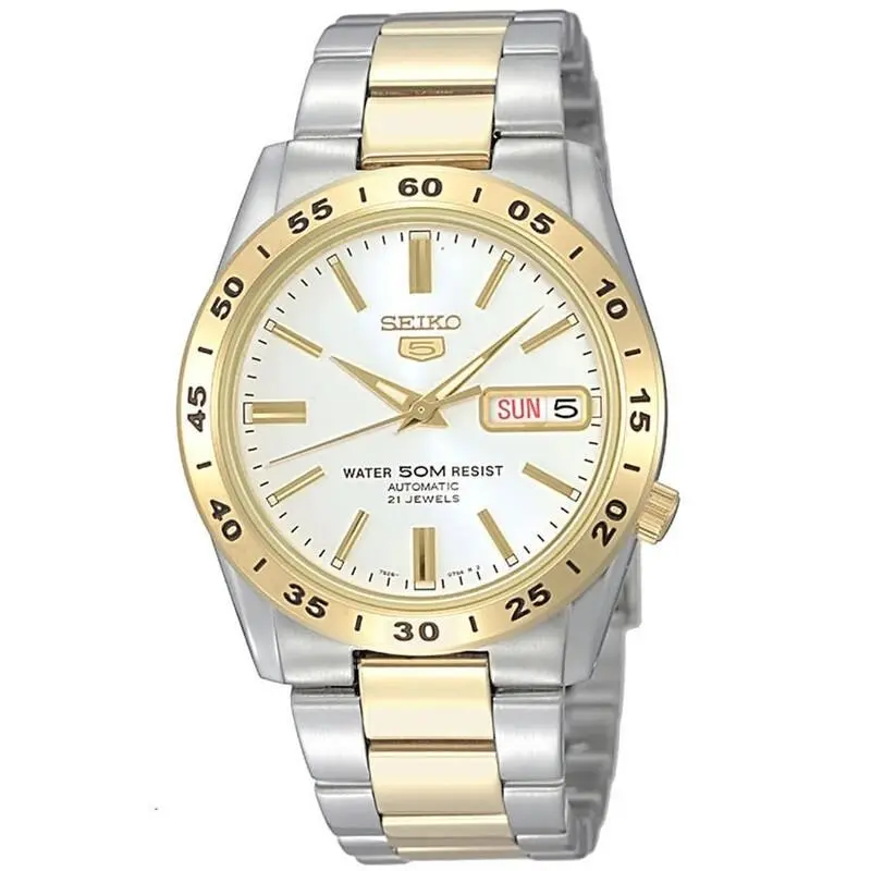 Automatic White Dial Two-tone Stainless Steel Men’s Watch - SNKE04K1 by Seiko