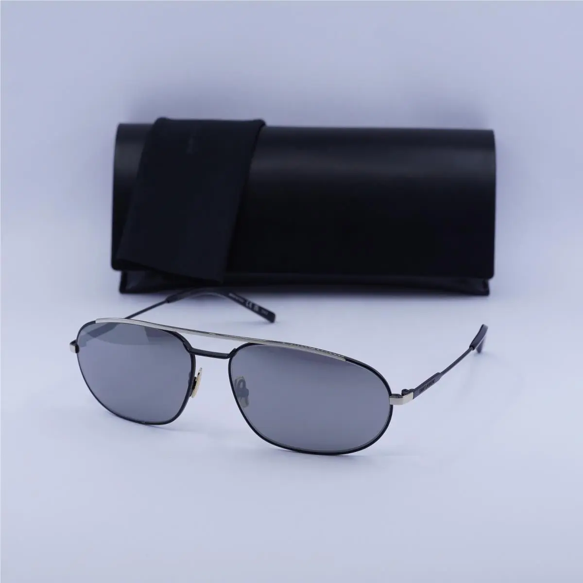 Saint Laurent SL561 003 Black/grey Silver Mirror 61-16-140 Sunglasses by Yves Saint Laurent