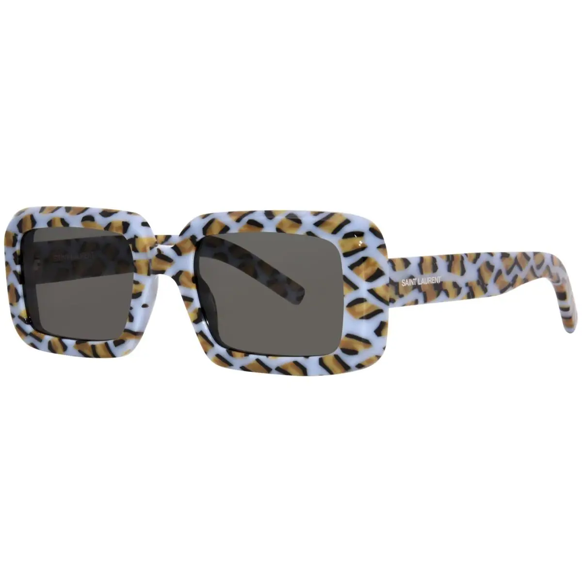 Saint Laurent Sunrise SL-534 008 Sunglasses Violet/grey Rectangle Shape 52mm