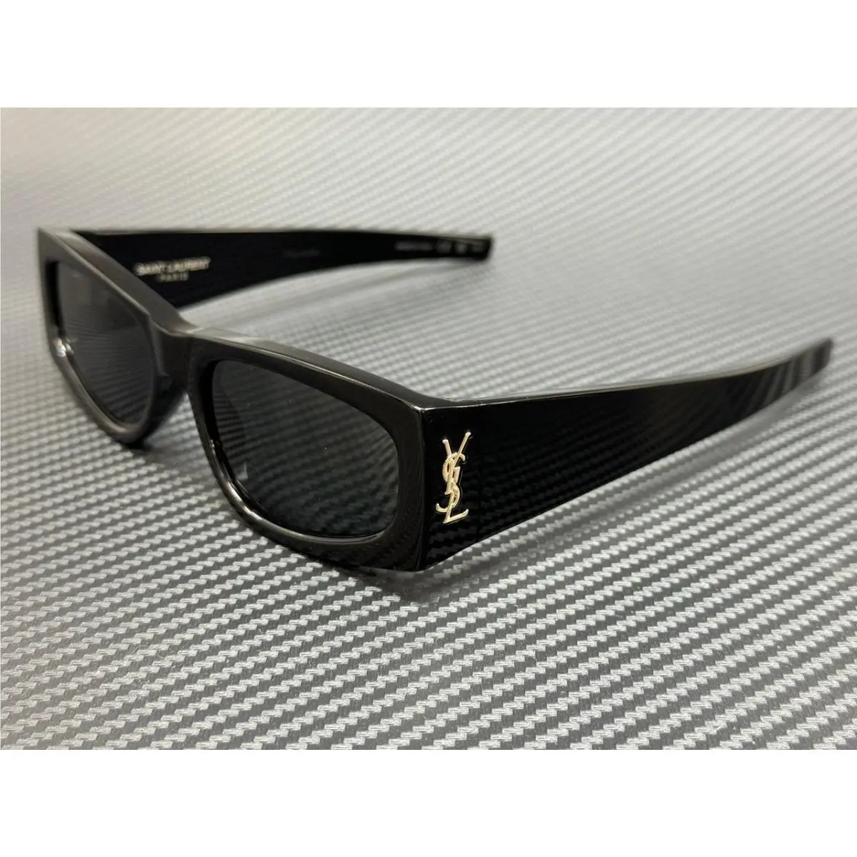 Saint Laurent SL M140 001 Black Grey Women`s 56 mm Medium Sunglasses by Yves Saint Laurent
