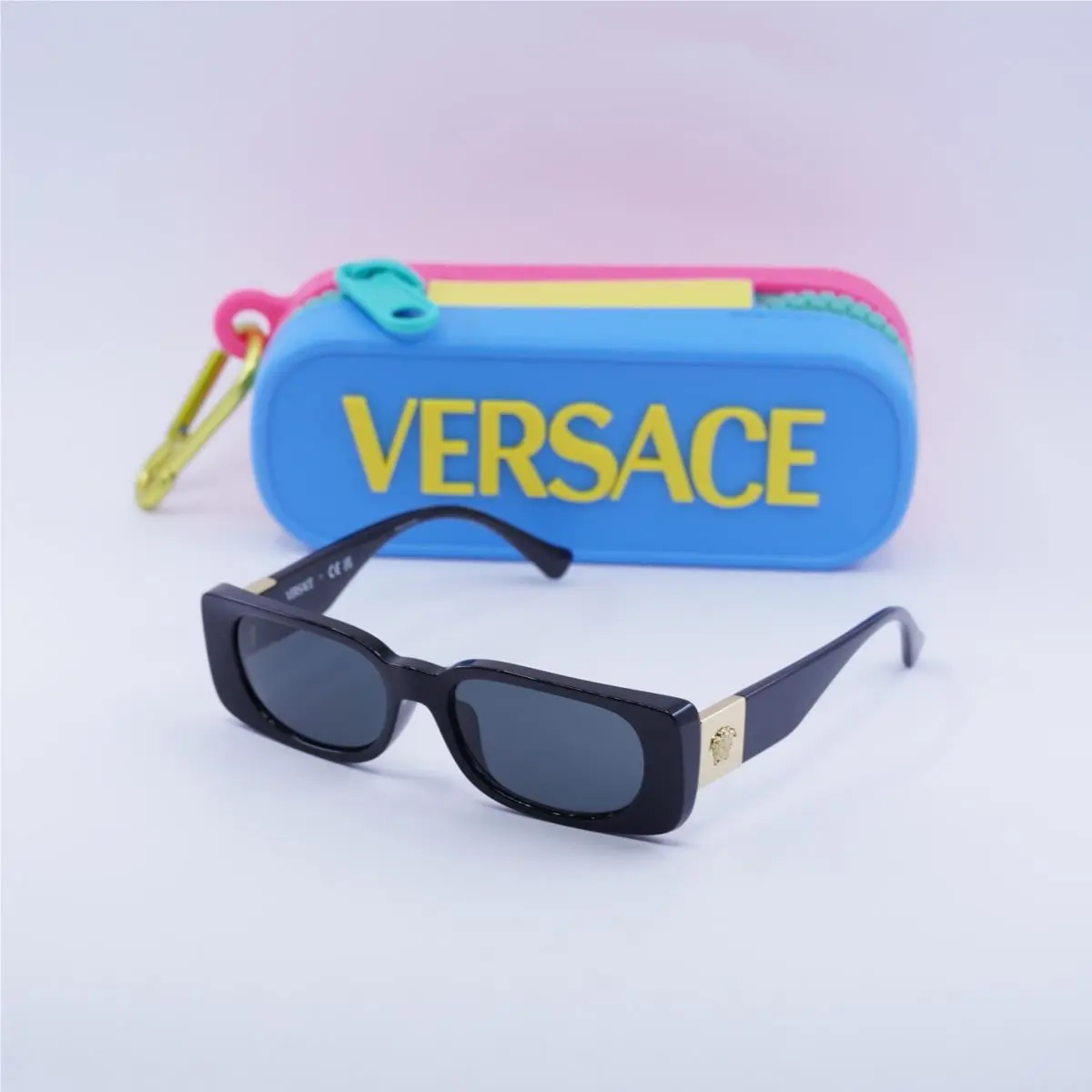 VK4003U 547987 Sunglasses Youth Kids Yellow Fluo Transparent/grey 47mm by Versace
