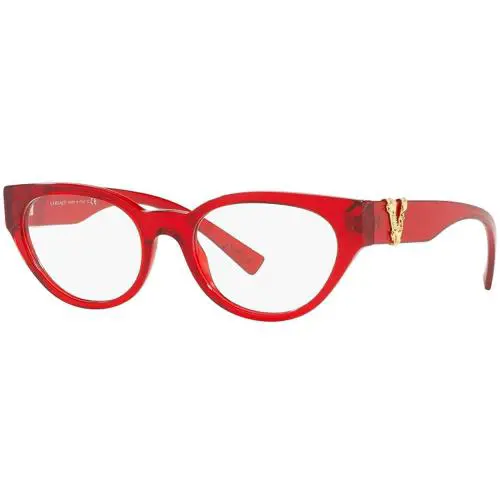 Versace Eyeglasses VE3282 5280 53mm Transparent Red / Demo Lens
