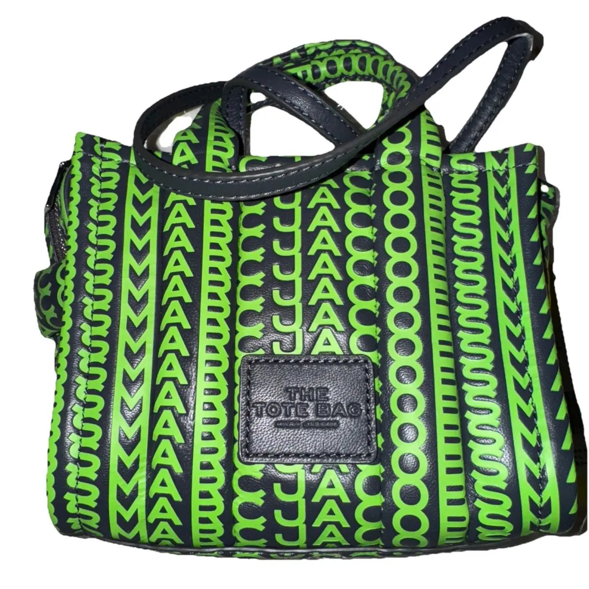 Marc Jacobs Leather Crossbody Bag Fluorescent Green Very Rare The Tote Bag