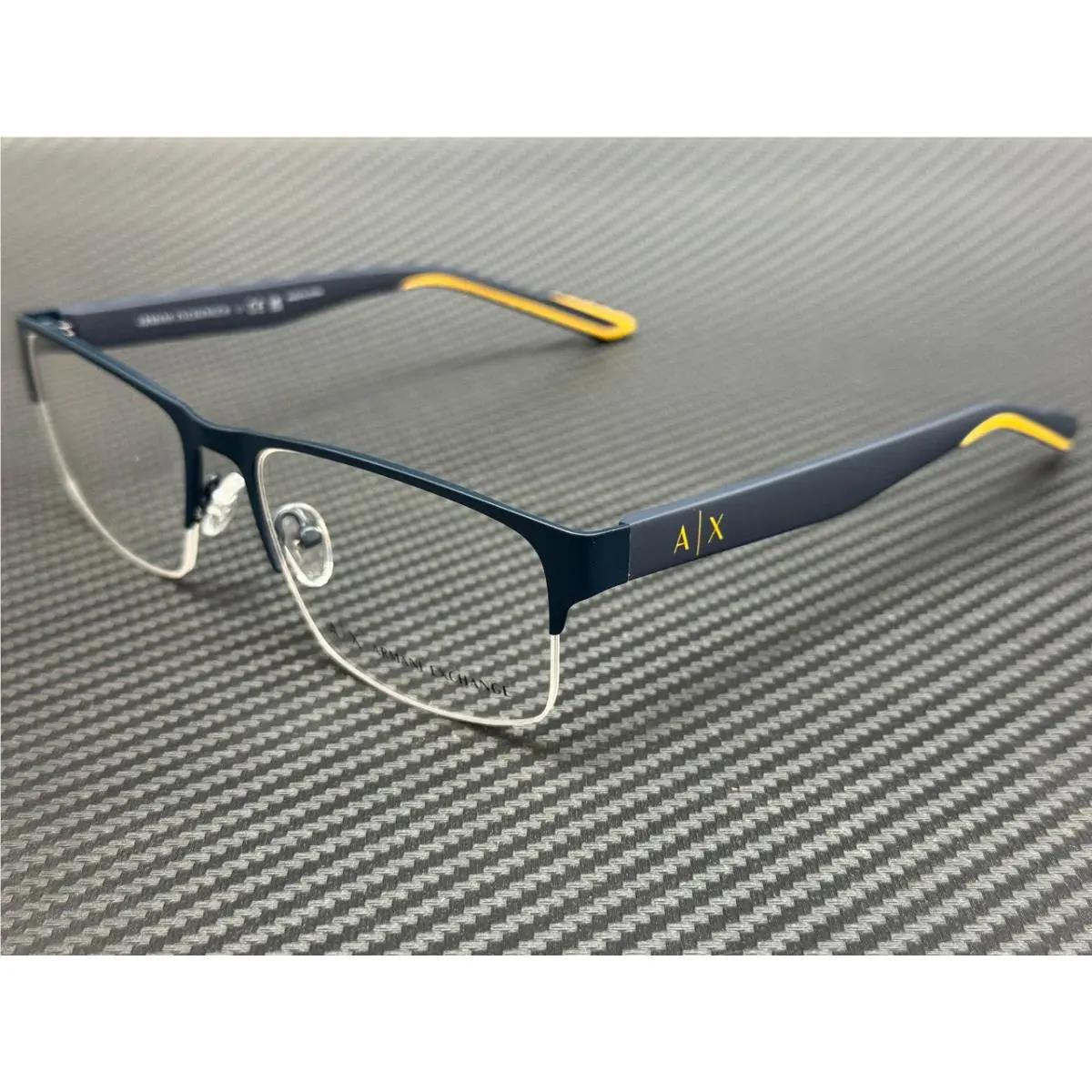 Armani Exchange AX1068 6099 Matte Blue Men`s 56 mm Eyeglasses
