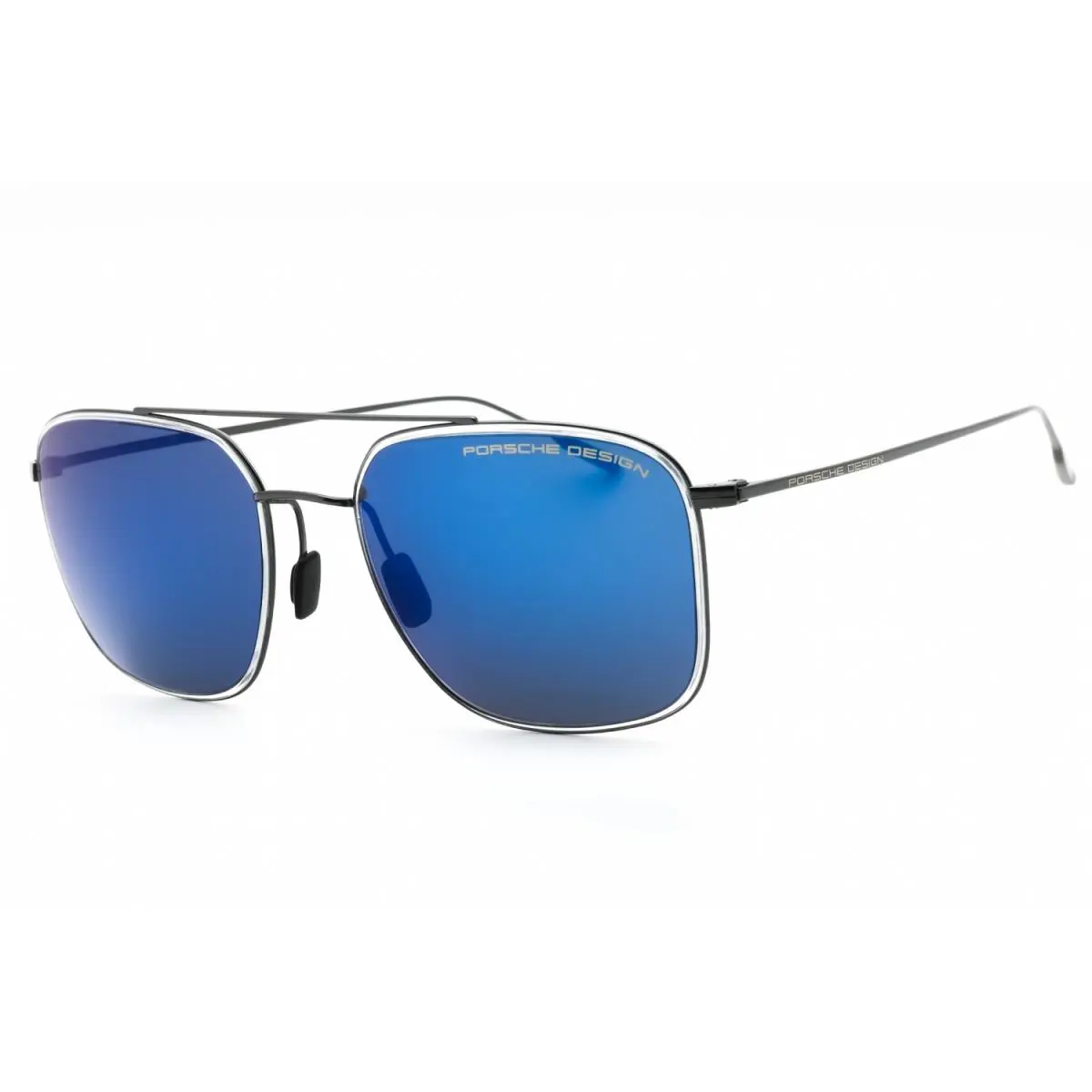 Porsche P8940 A Sunglasses Black Frame Blue Lenses 55mm