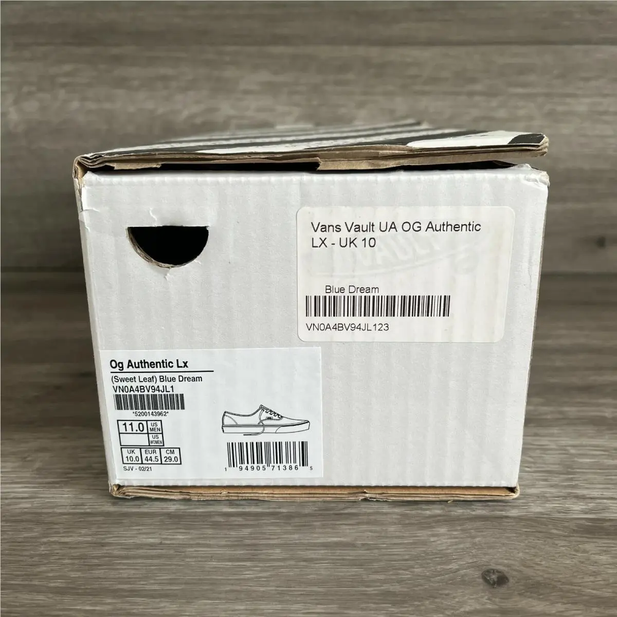 Vans shoes - Vans Og Authentic Lx - Authentic - VN0A4BV94JL1 - Brown (UPC: 194905713865) 7