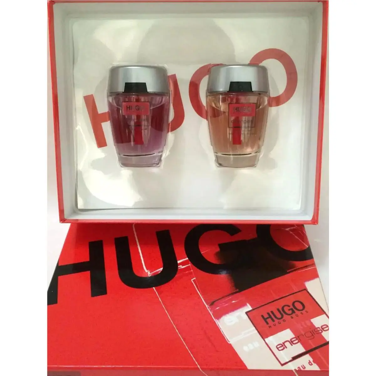 Hugo Energise by Hugo Boss Men 2 pc Gift Sets : 2.5 oz Edt Spray+ 2.5 AS Spray