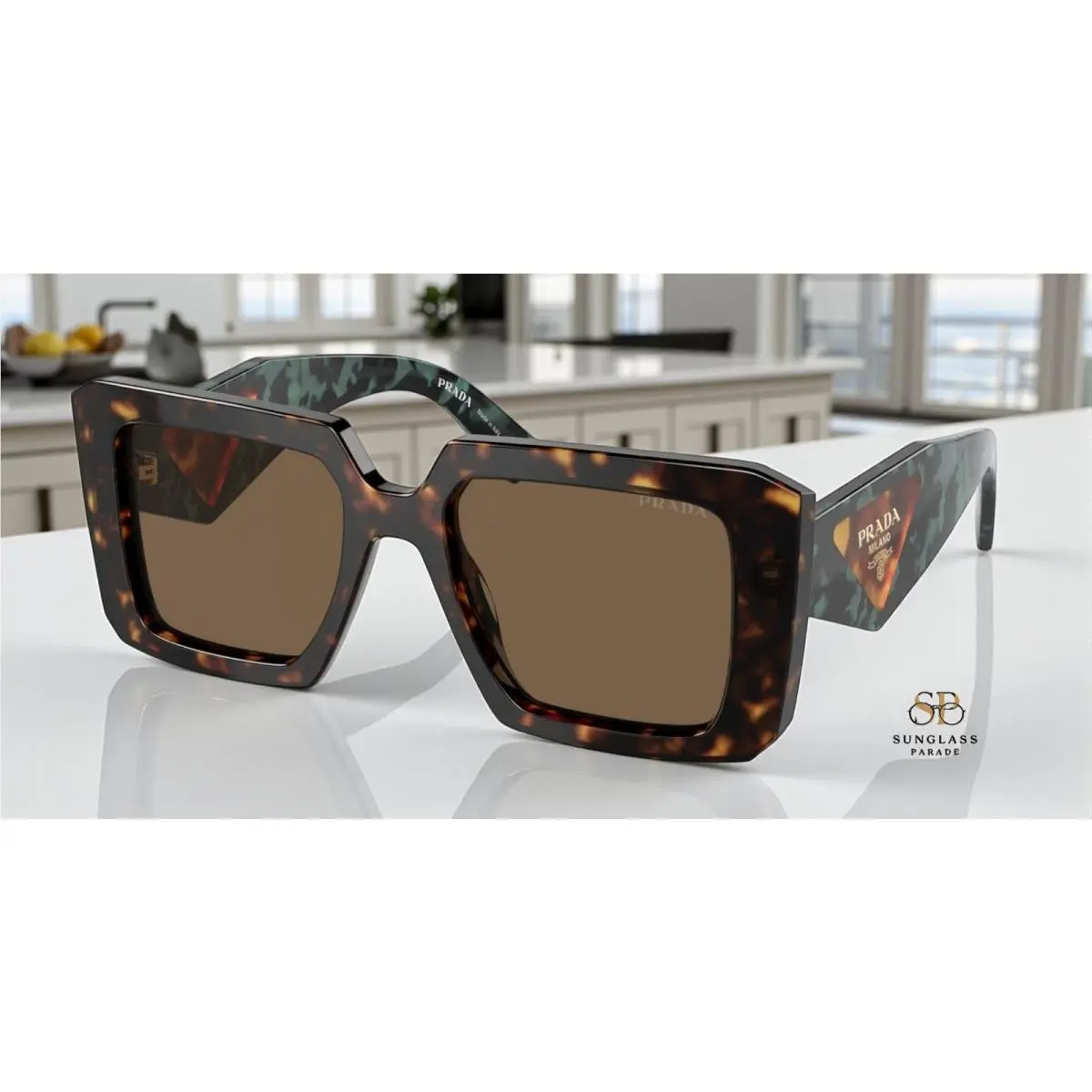 Prada PR 23YS 2AU06B Tortoise Dark Brown 51 mm Women`s Sunglasses