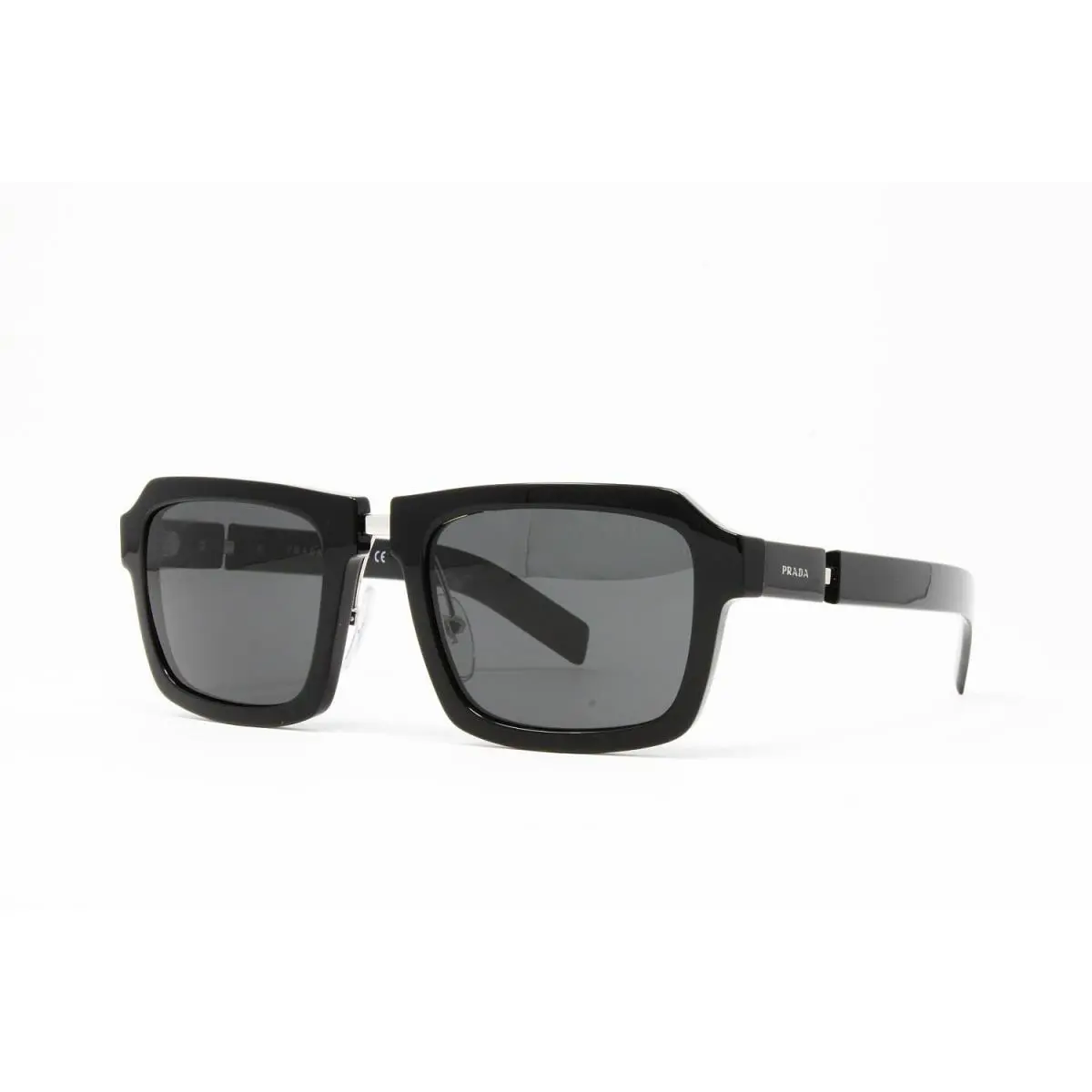 Prada Men`s Sunglasses PR09XS-1AB5S0 Black W/grey Lens 53mm