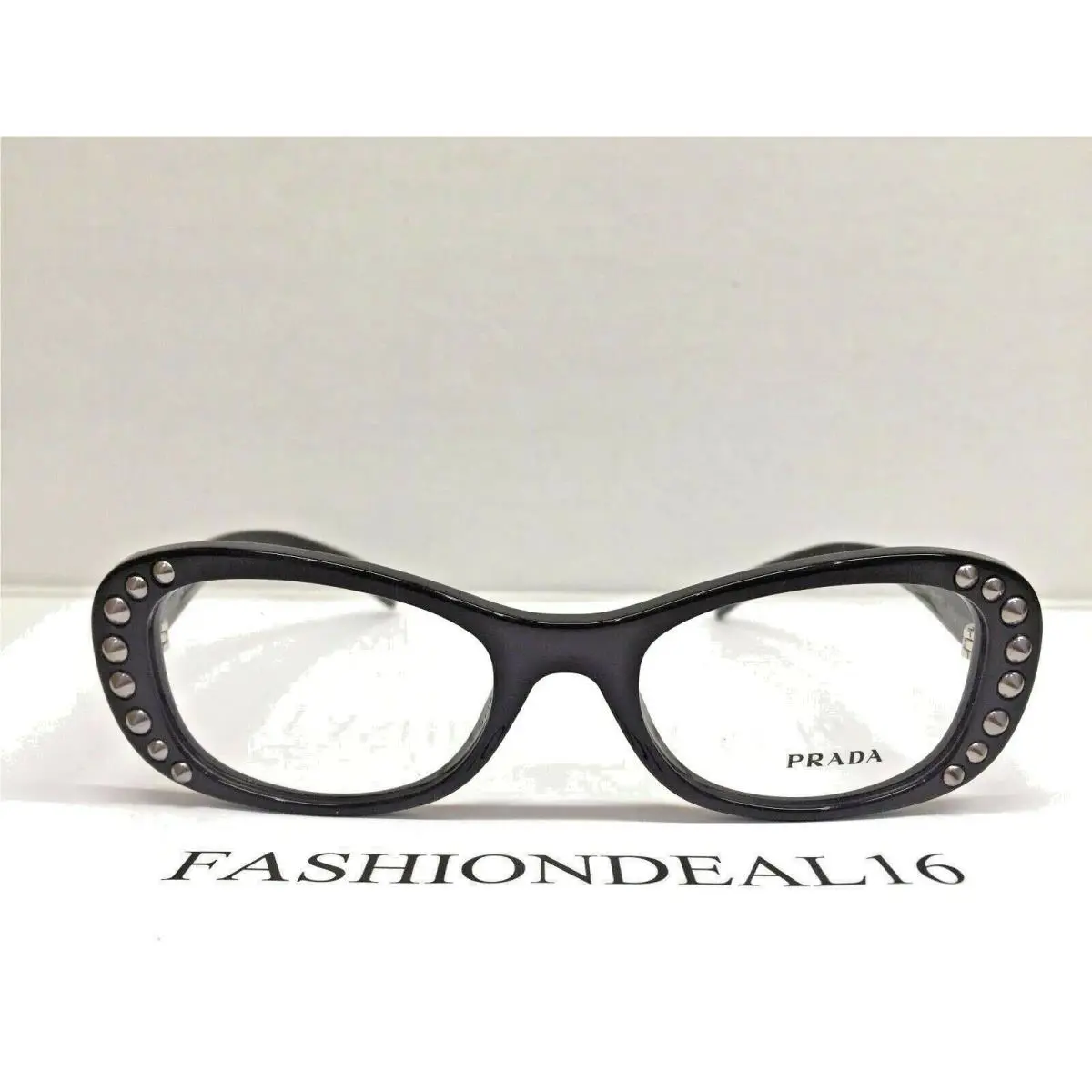 Prada Women`s Black Studs VPR21R 1AB-1O1 51mm Eyeglasses