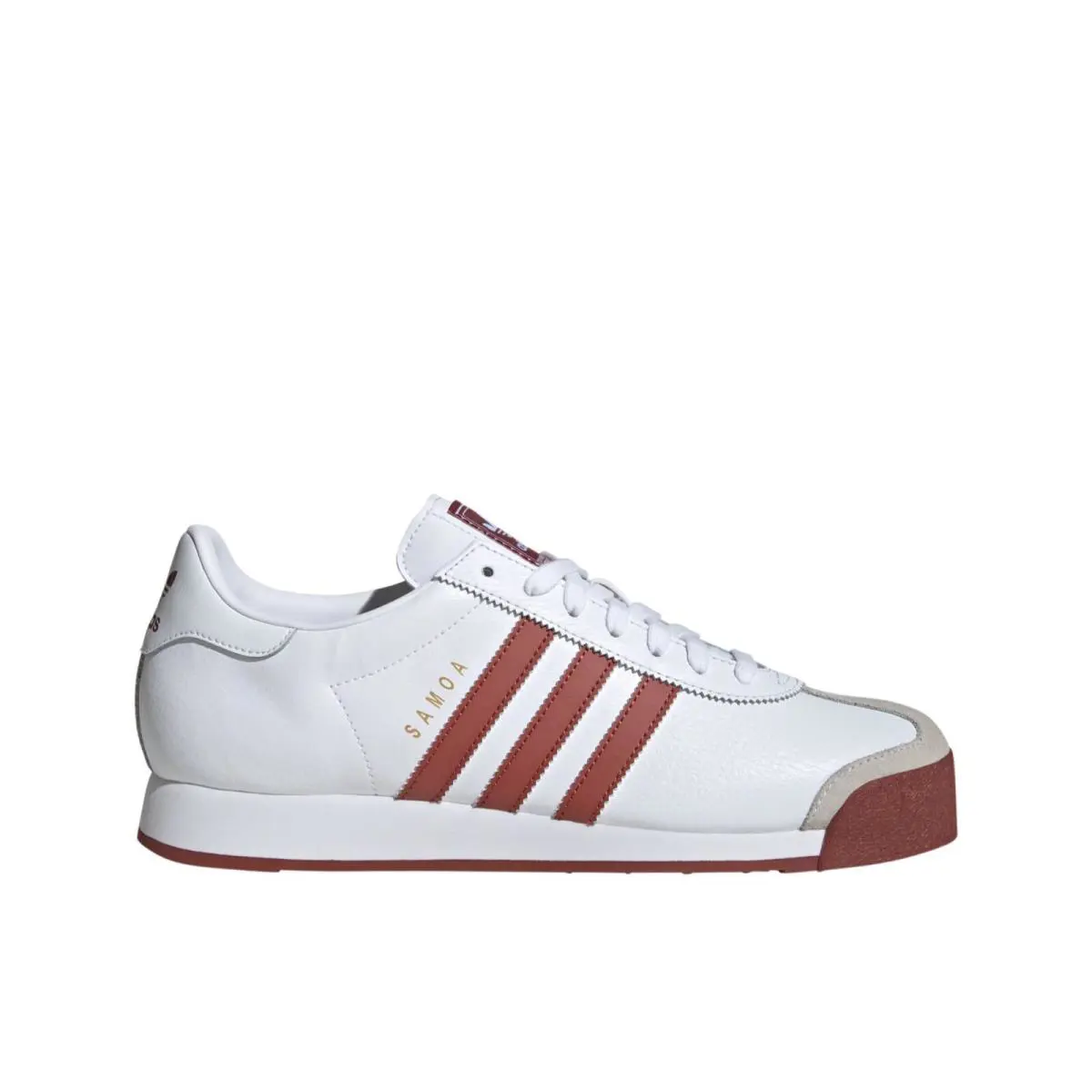 Men Adidas Originals Samoa Casual Shoes Sneakers Trainers White Ruby Red JQ0045