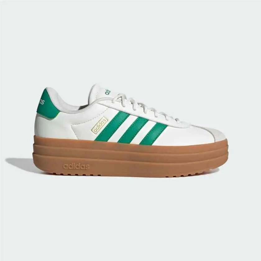 Adidas Women`s VL Court White/court Green/gold Metallic JQ7832