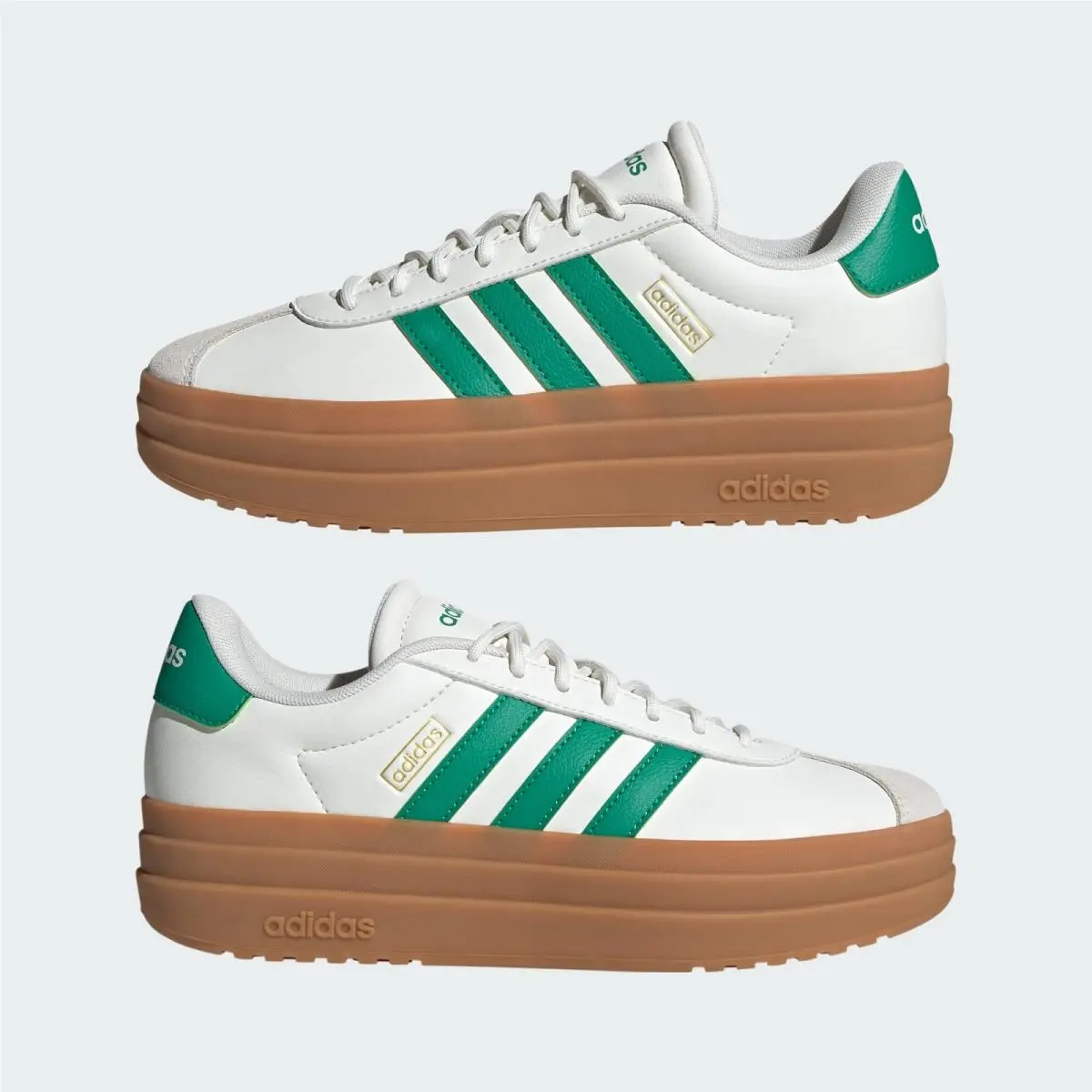 Adidas shoes - adidas Vl Court - Court - JQ7832 - White/Court Green/Gold Metallic 1