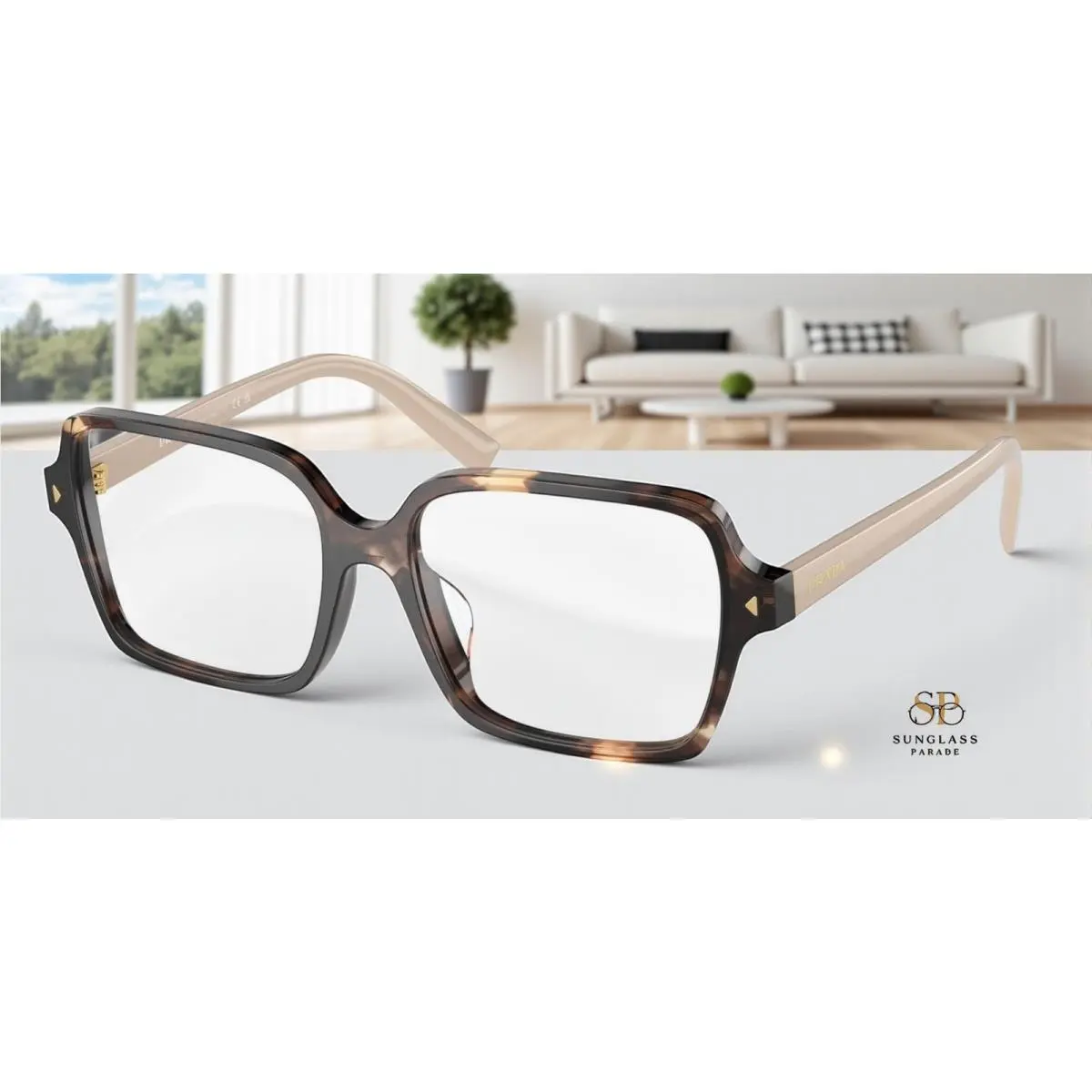 Prada PR A02V 07R1O1 Havana Caramel Demo Lens 53 mm Women`s Eyeglasses
